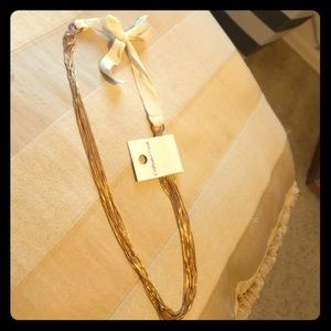 Gorgeous gold multi-strand necklace